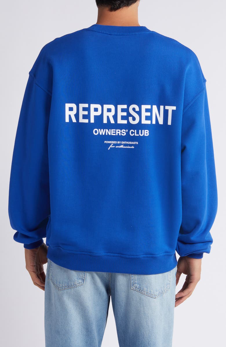 Represent Owners' Club Cotton Logo Graphic Sweatshirt, Alternate, color,