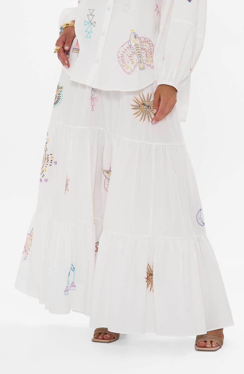 Camilla Living In Colour High Waist Tiered Skirt, Main, color, 