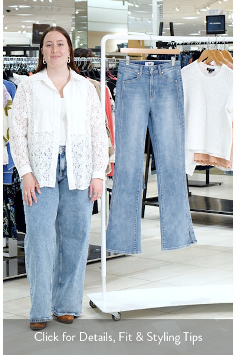Laurel Canyon High Waist Slit Cuff Bootcut Jeans video
