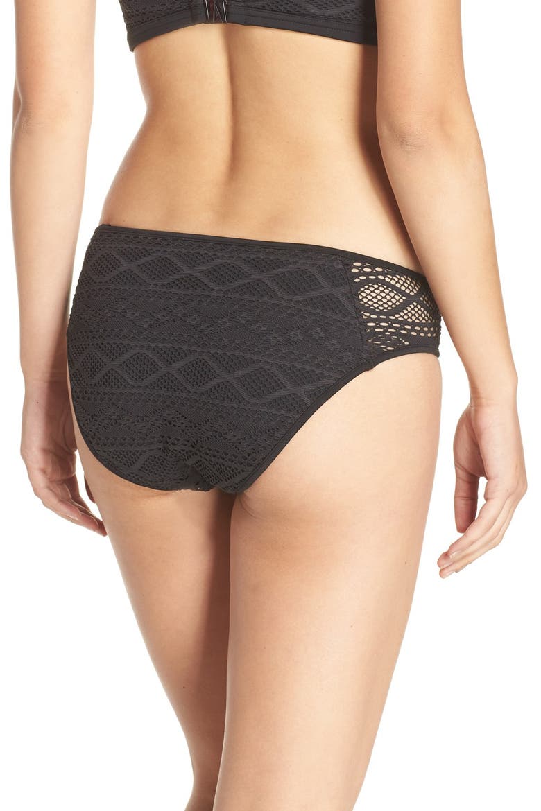 Hipster Bikini Bottoms, Alternate, color, BLACK
