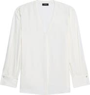 Theory Woven Silk Shirt