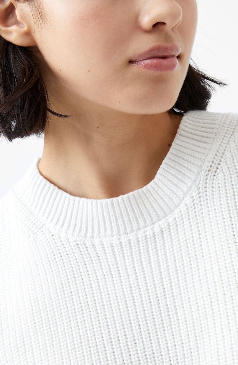 French Connection Mozart Crop Sweater Vest, Alternate, color, Winter White