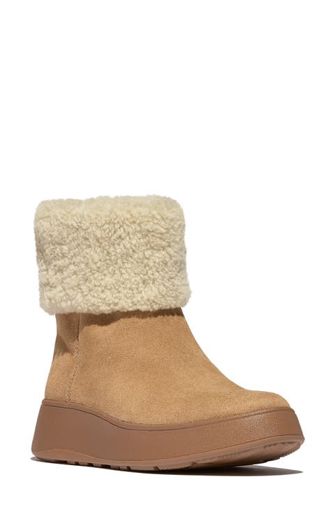 F-Mode Genuine Shearling Boot