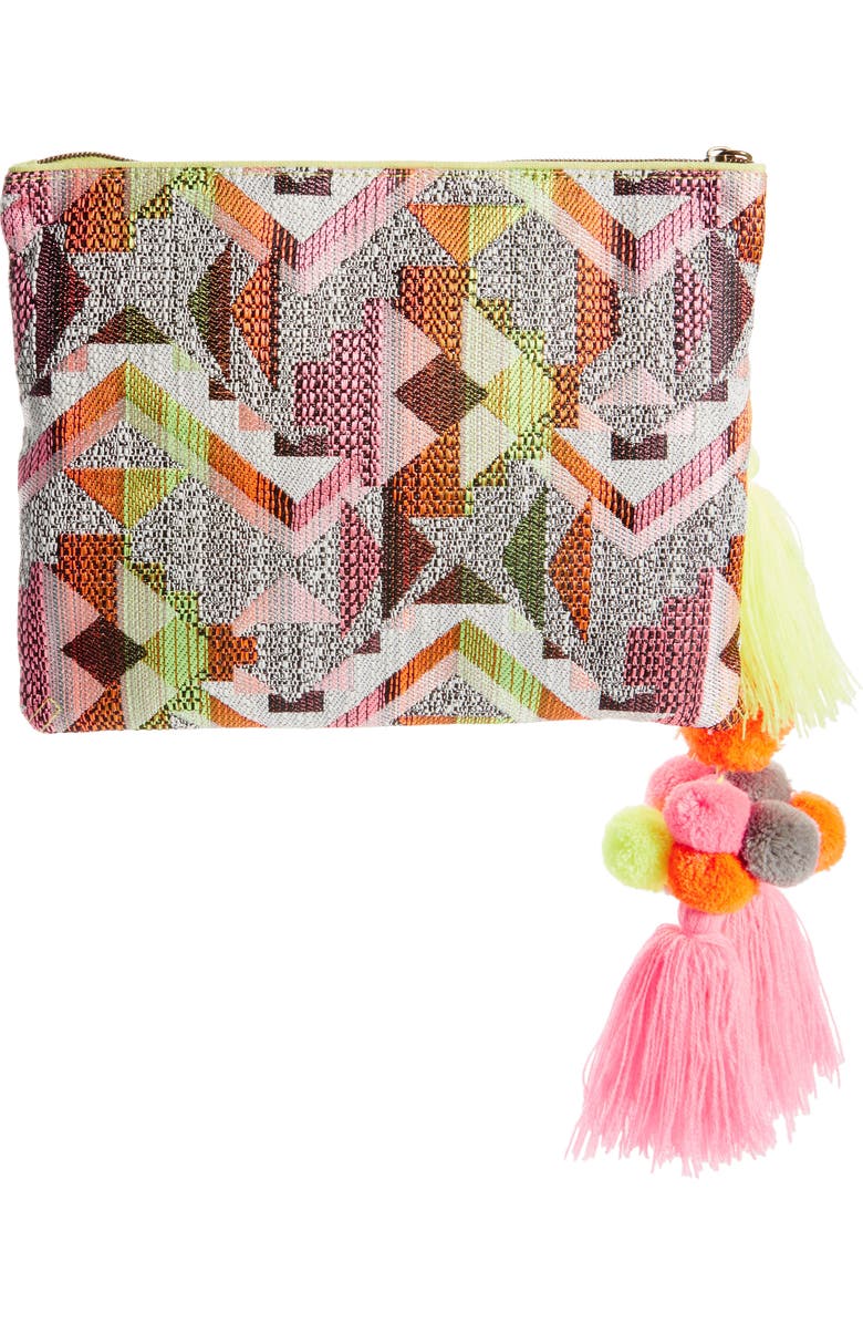 BP. Pom Zip Pouch, Alternate, color,