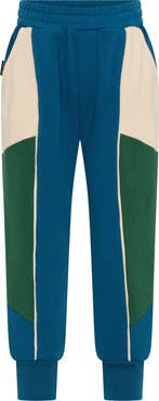 TINY TRIBE Kids' Colorblock Cotton Joggers