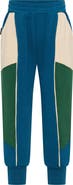 TINY TRIBE Kids' Colorblock Cotton Joggers