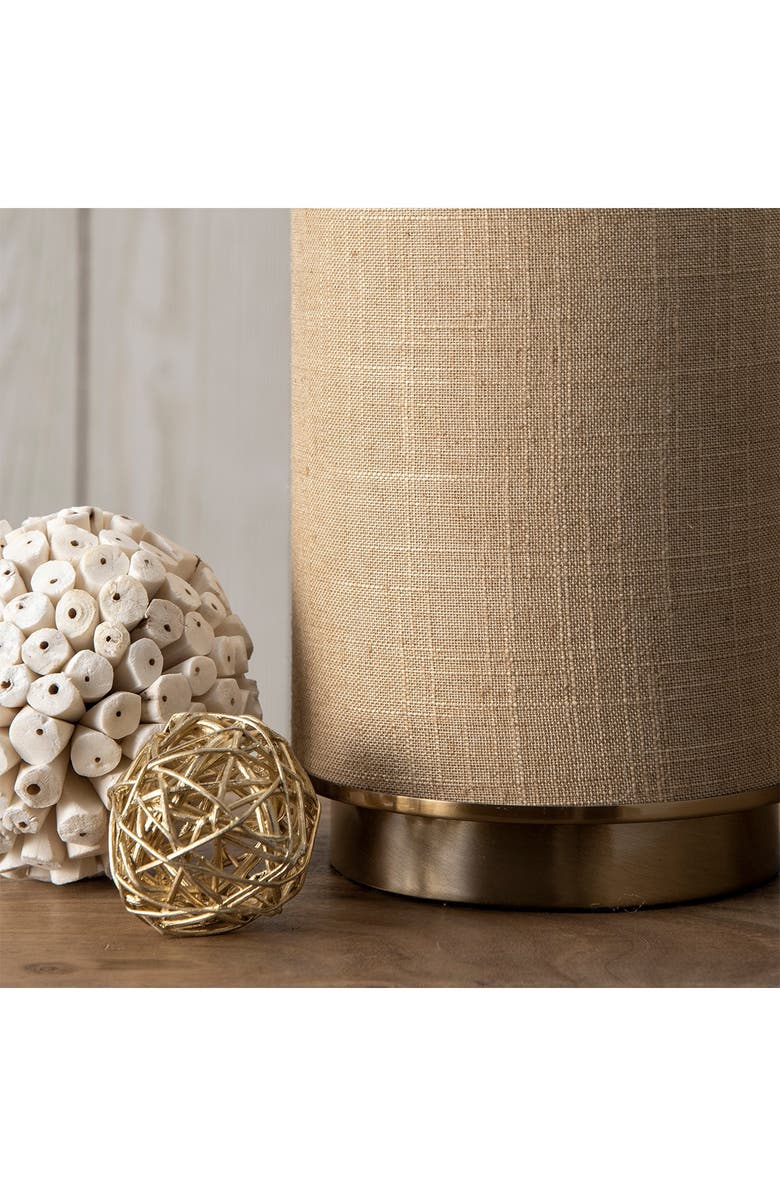 NULOOM Beige Ramona 24" Iron Table Lamp, Alternate, color, 