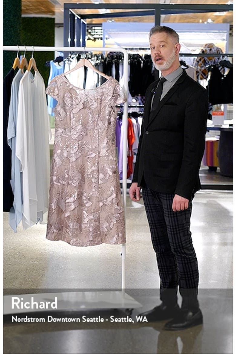 Sequin Floral Cocktail Dress video