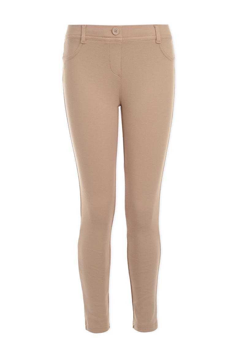 Knit Uniform Jeggings, Main, color, KHAKI