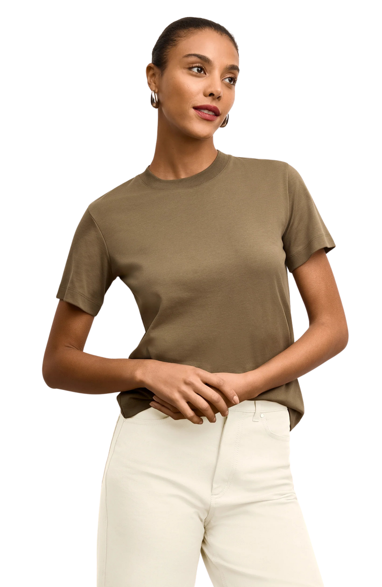 M.M.LaFleur Leslie Organic Pima Cotton T-Shirt, Main, color, Caraway