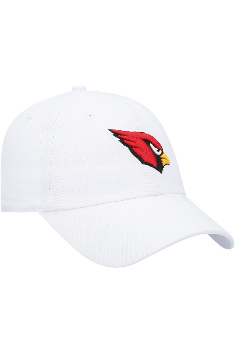 Women's '47 White Arizona Cardinals Miata Clean Up Logo Adjustable Hat, Alternate, color, White