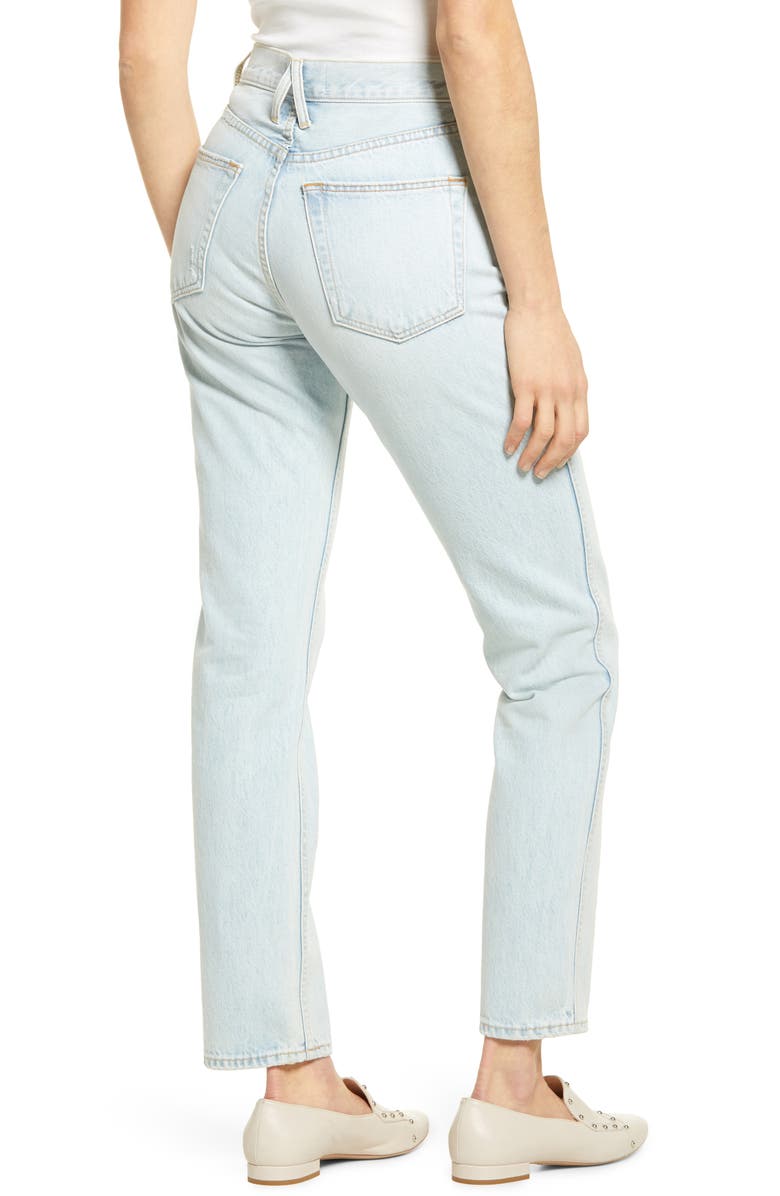 SLVRLAKE Virginia High Waist Cigarette Jeans, Alternate, color, 