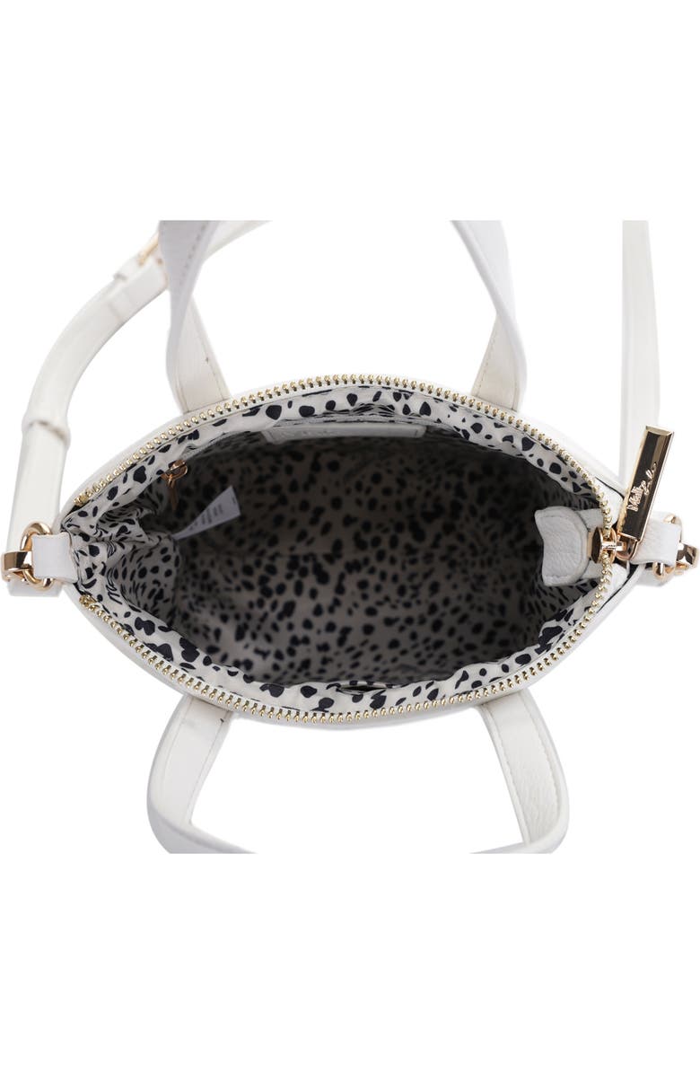 Mali + Lili Mia Mini Woven Vegan Leather Crossbody Tote, Alternate, color,