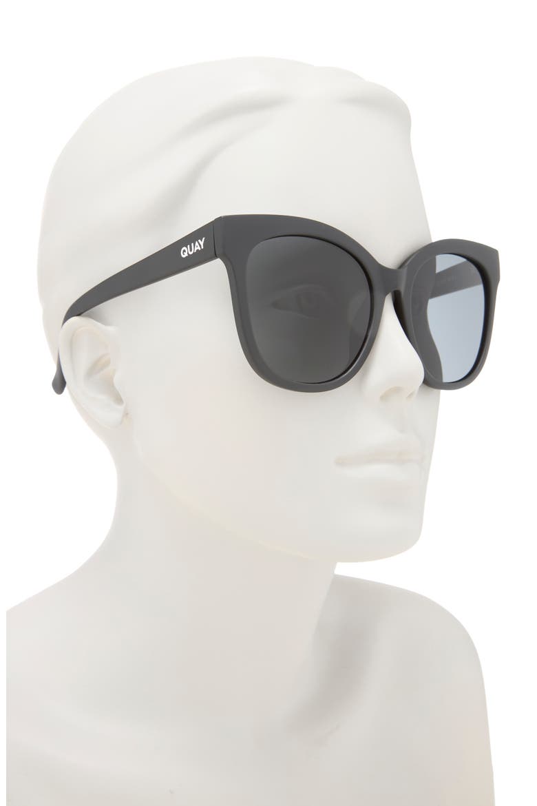 Australia It's My Way 55mm Cat Eye Sunglasses, Alternate, color, BLACK / SMOKE