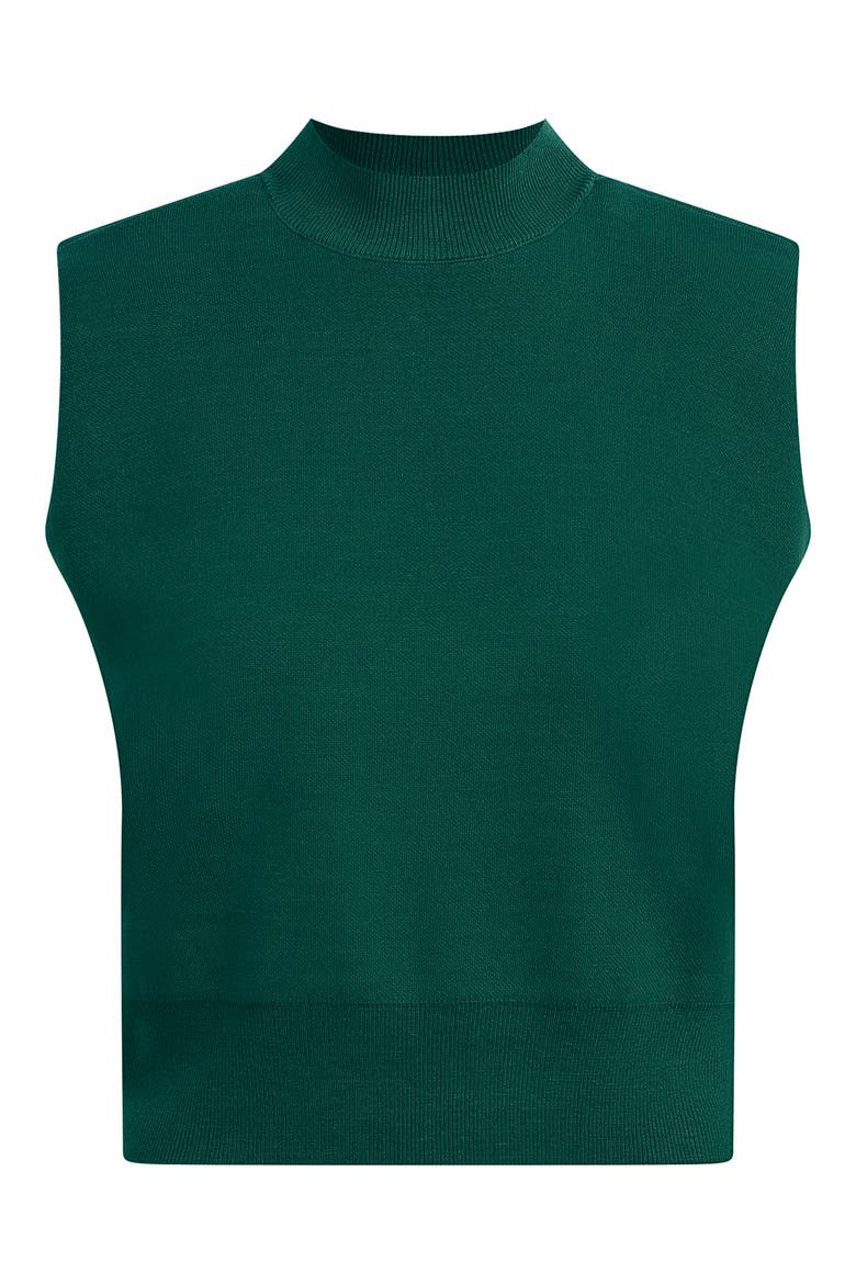 The Whitney Sleeveless Knit Crop Top, Alternate, color, PINE