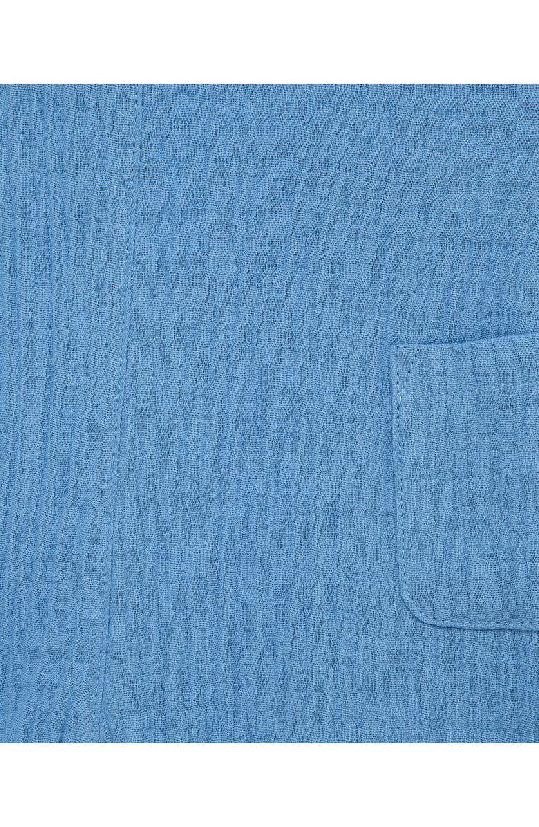 Little Me Stripe T-Shirt & Shortall Set, Alternate, color, Blue