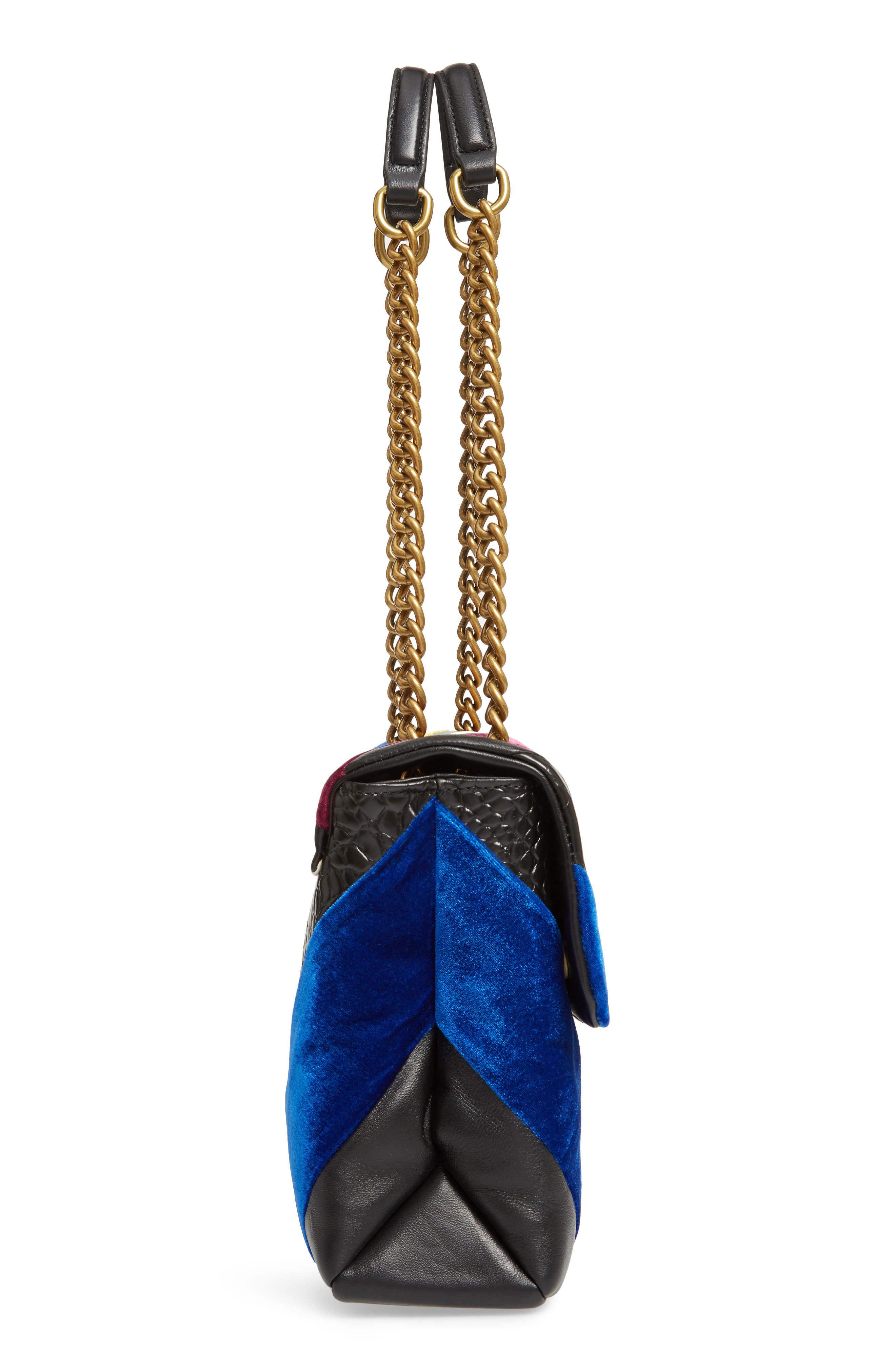 Kurt Geiger London Large Kensington Mixed Media Shoulder Bag, Alternate, color, 