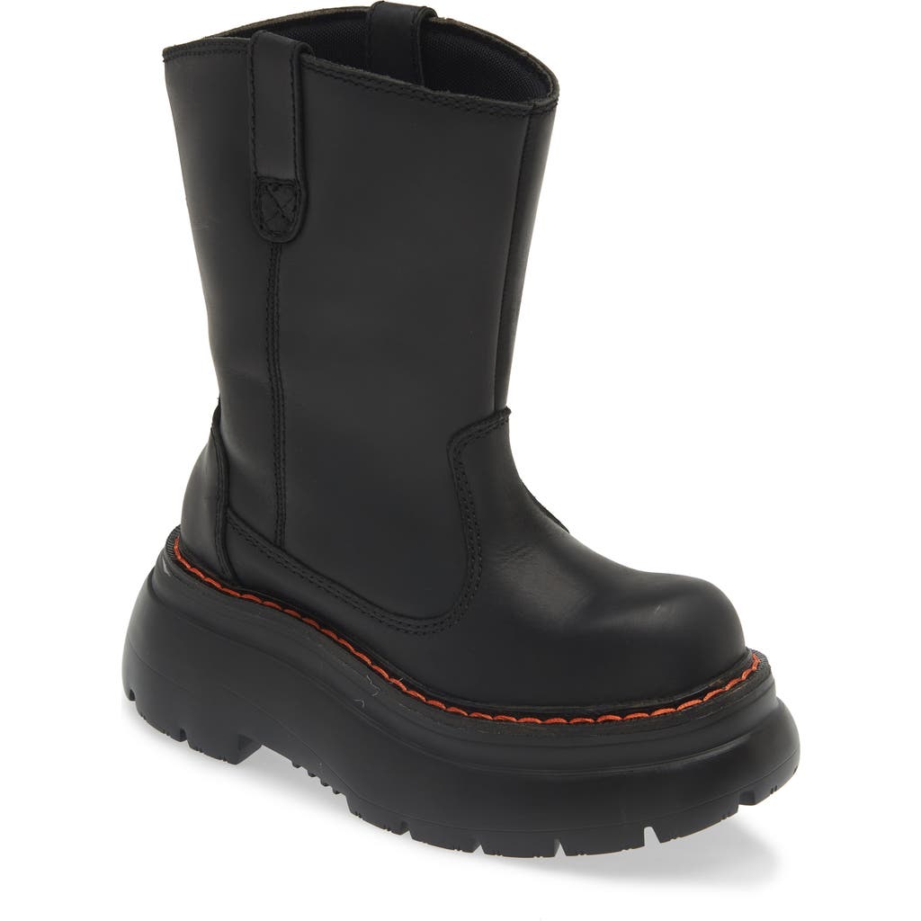 R13 Black Chunky Workwear Boots In Brown And Olive