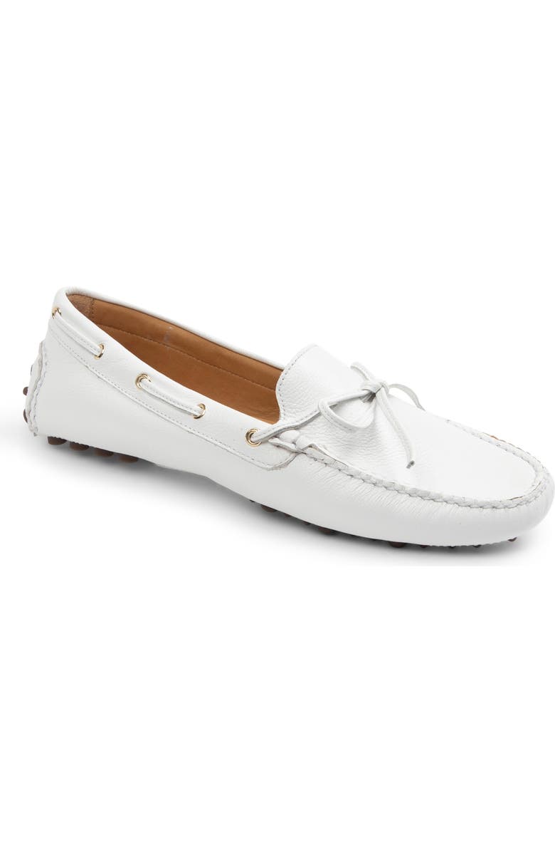 patricia green Henley Boat Shoe, Main, color, White Leather