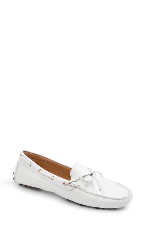 Patricia Green Henley Boat Shoe In White Leather