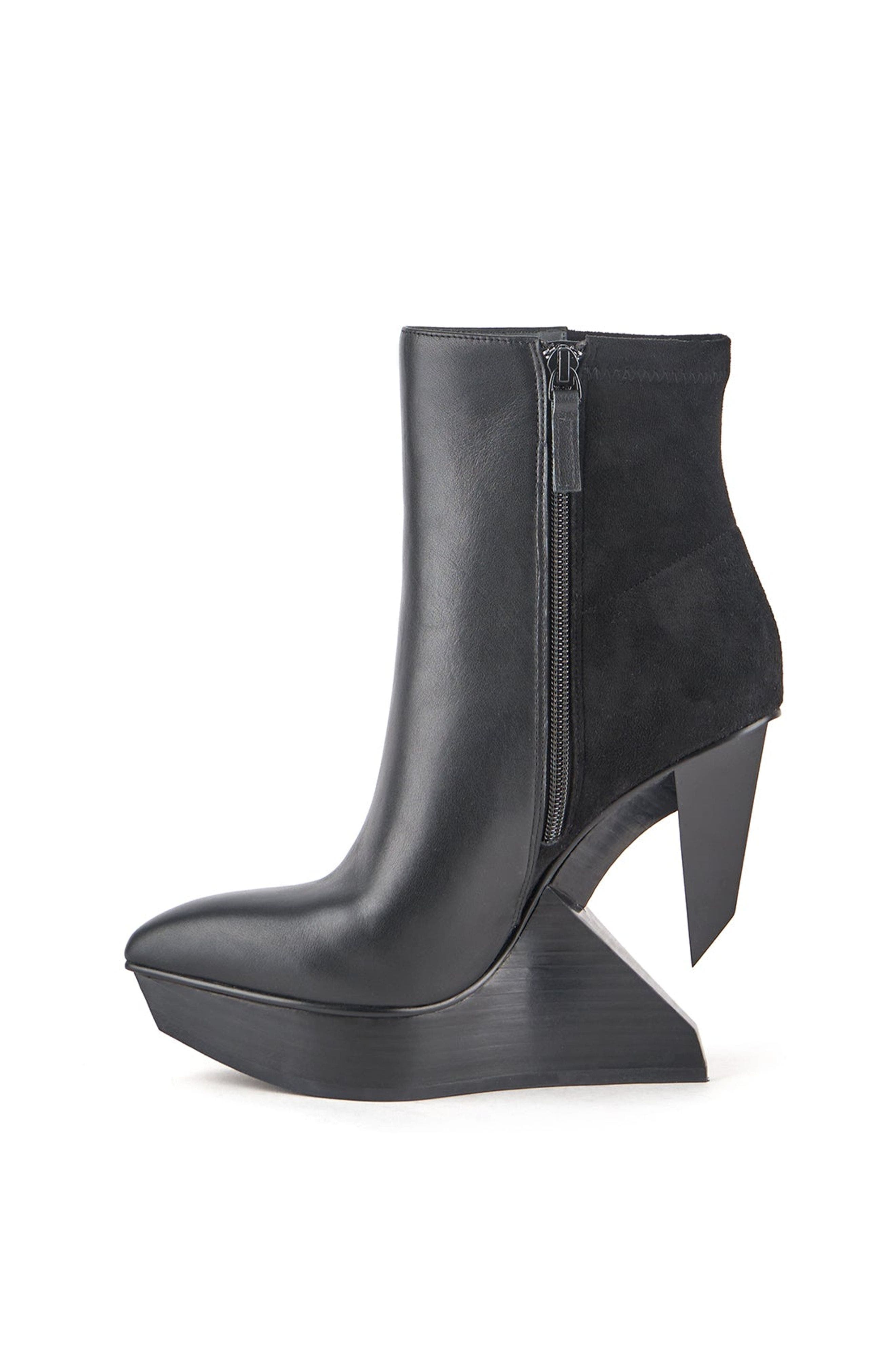 United Nude Edge Platform Bootie, Alternate, color, Black