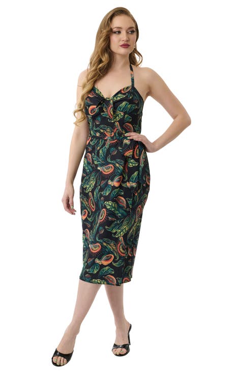 Leilani Sleeveless Sarong Dress
