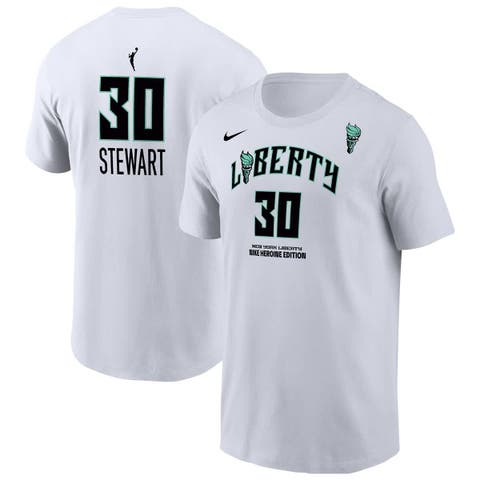 Men's Nike Breanna Stewart White New York Liberty Heroine Edition Name & Number T-Shirt