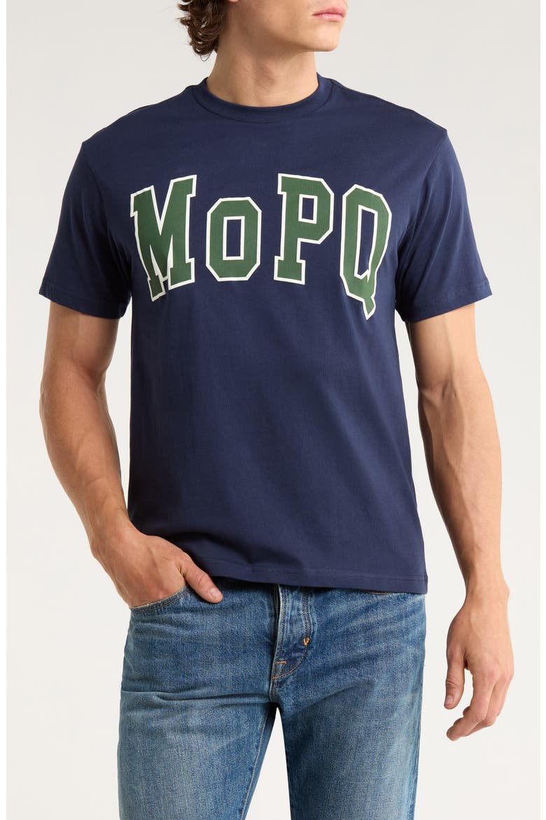 University Logo Graphic T-Shirt, Main, color, NAVY