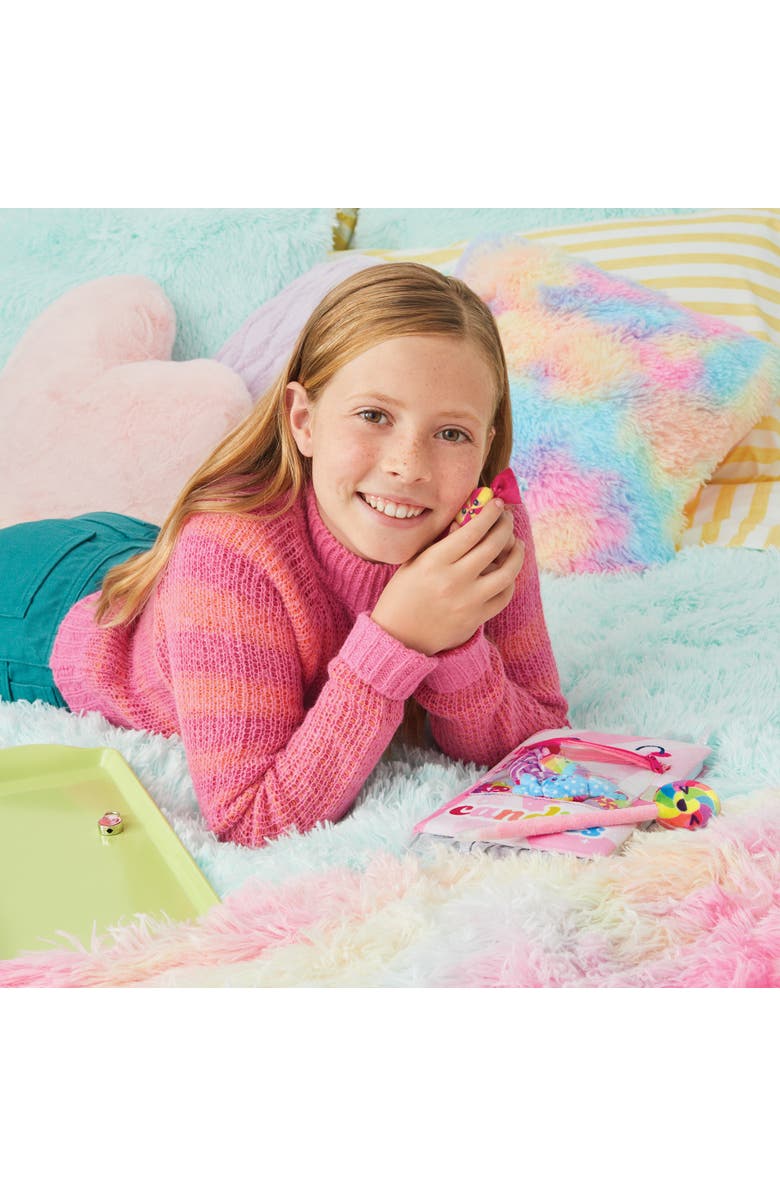 3C4G Candy Plush Pocket Locking Journal W/ Pen, Alternate, color, Multicolored