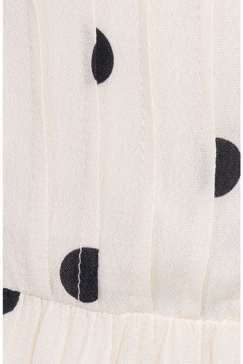 Darline Dot Keyhole Midi Dress, Alternate, color, WHITE POLKA DOT