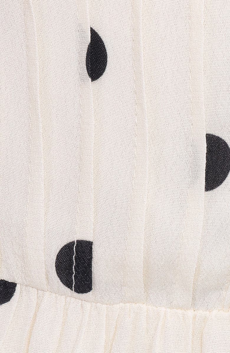 Petal & Pup Darline Dot Keyhole Midi Dress, Alternate, color,