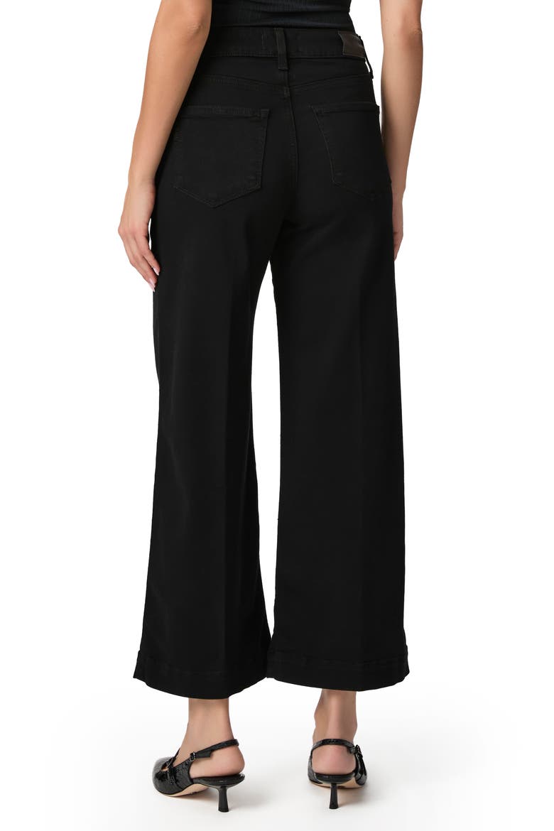Anessa High Waist Ankle Wide Leg Jeans, Alternate, color, BLK SHADOW