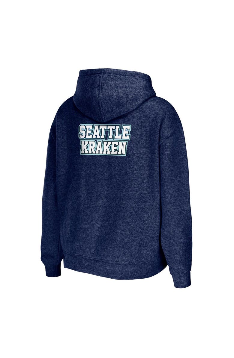 WEAR by Erin Andrews Women's WEAR by Erin Andrews Deep Sea Blue Seattle Kraken Full-Zip Hoodie, Alternate, color, 