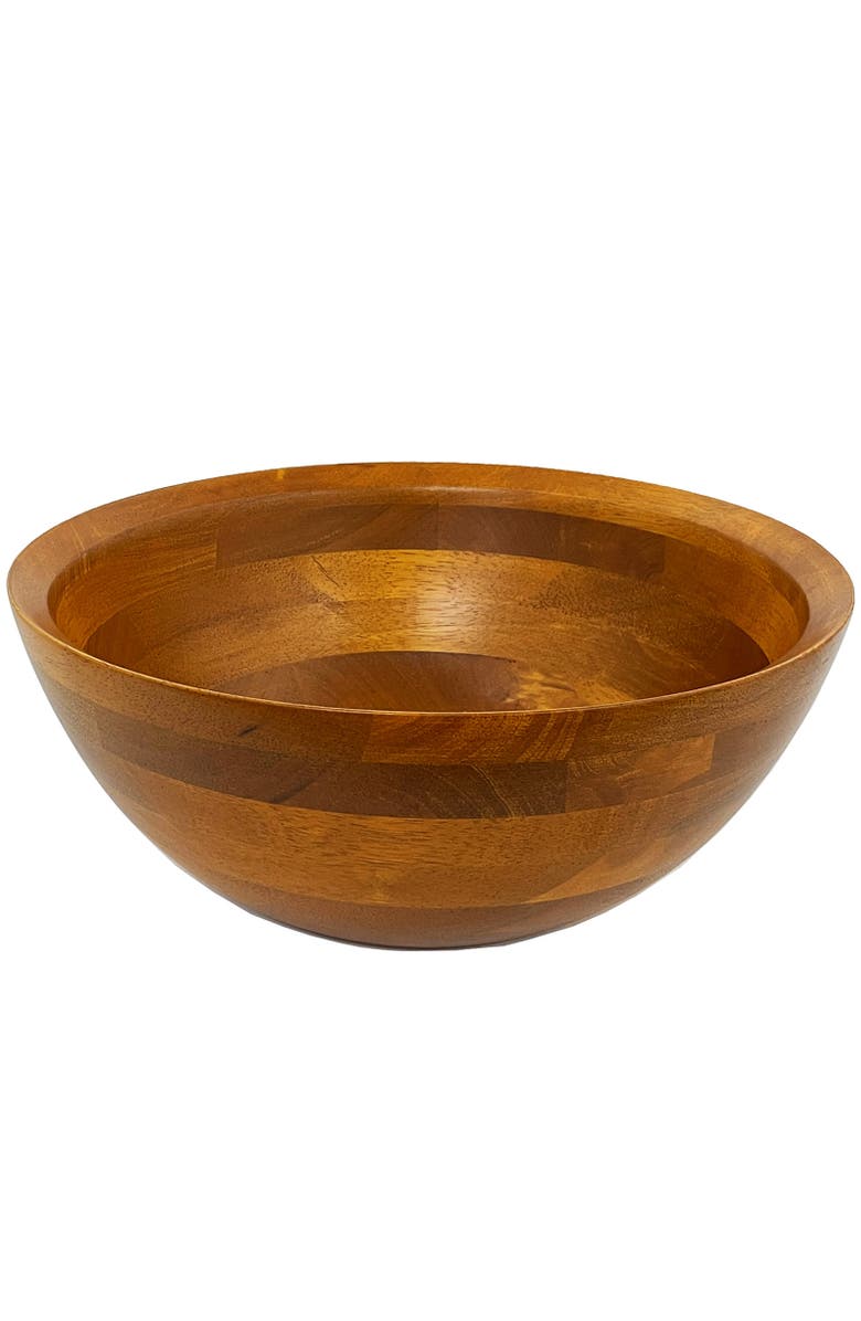 FRIELING Rubberwood Conical Bowl, Medium 4.5-Inch x 10-Inch Diameter, Main, color, Brown