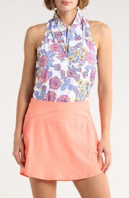Swannies Kalli Sleeveless Half Zip Knit Polo