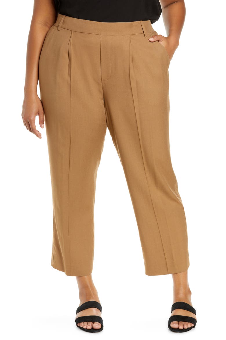 Casual Pull-On Pants, Main, color, 904DKH-DK HAZEL