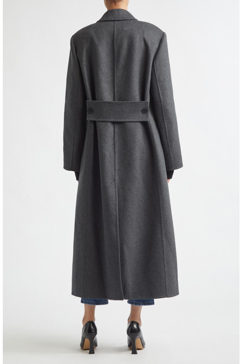 Double Face Wool & Cashmere Overcoat, Alternate, color, DARK GREY MELANGE