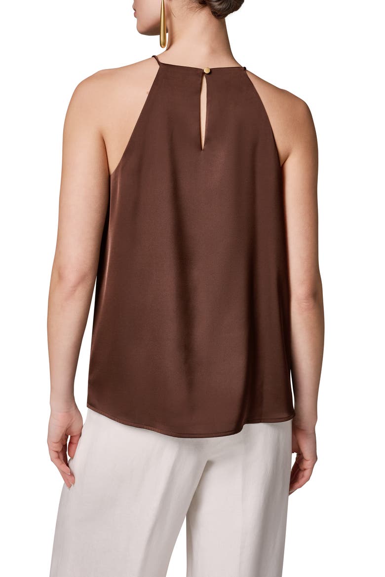 Sleeveless Satin Top, Alternate, color, CANYON