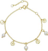 Adornia Freshwater Pearl Station Bracelet