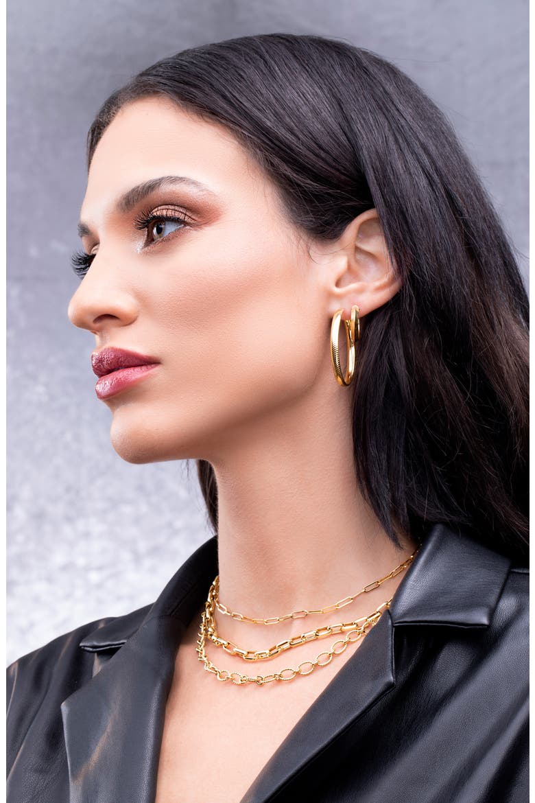 Ofira 14K Gold Chain Link Necklace, Alternate, color, 14K YELLOW GOLD