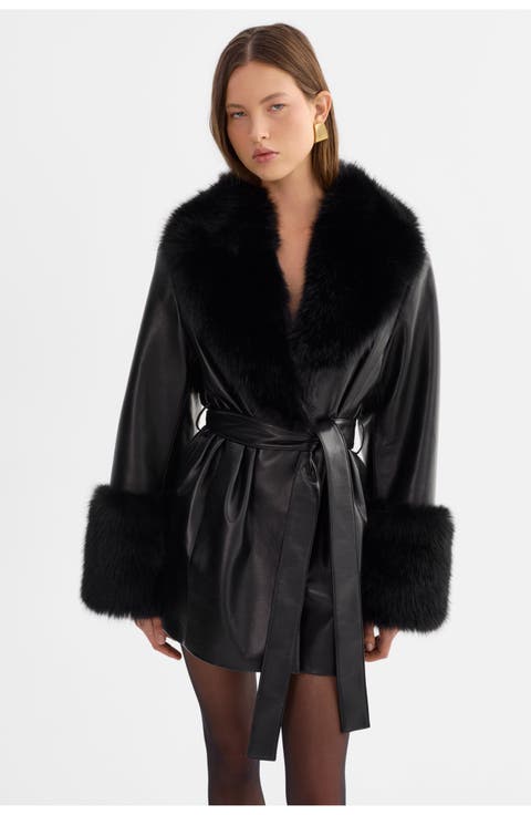 Rosabella | Recycled Leather Mid-Length Coat