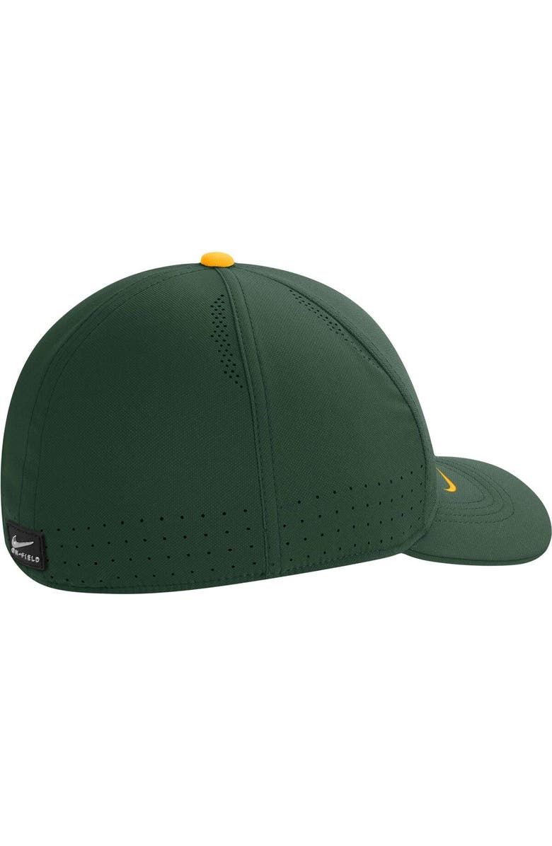 Nike Men's Nike Green NDSU Bison 2022 Sideline Classic99 Swoosh Performance Flex Hat, Alternate, color, Green