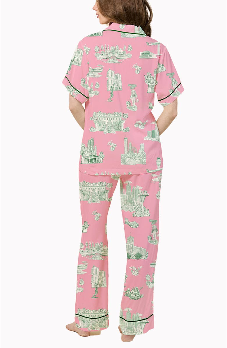 Katie Kime Atlanta Toile Pants Set, Alternate, color, Pink