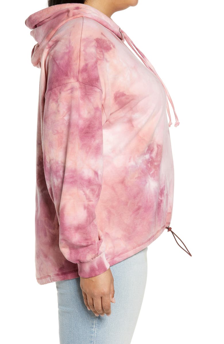 BP. Women's Tie Dye Fleece Hoodie, Alternate, color, 