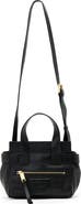 AllSaints Perez Mini Croc Embossed Leather Crossbody Bag