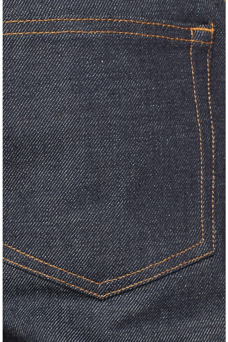 Petit New Standard Slim Straight Leg Selvedge Jeans, Alternate, color, INDIGO WASH
