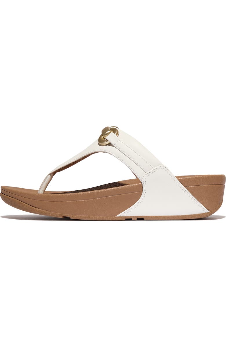 FitFlop Lulu Platform Wedge Flip Flop, Alternate, color, Urban White