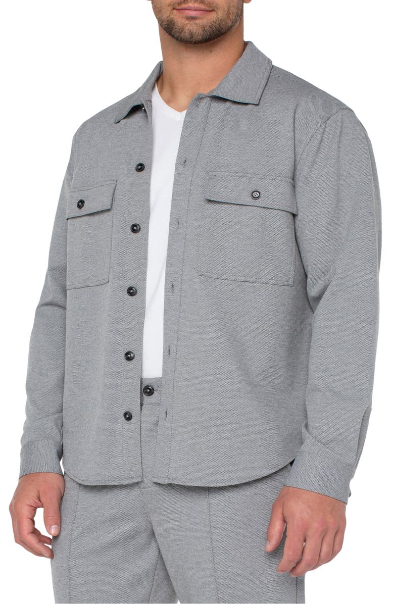 Liverpool Los Angeles Easy Piqué Overshirt, Alternate, color, 