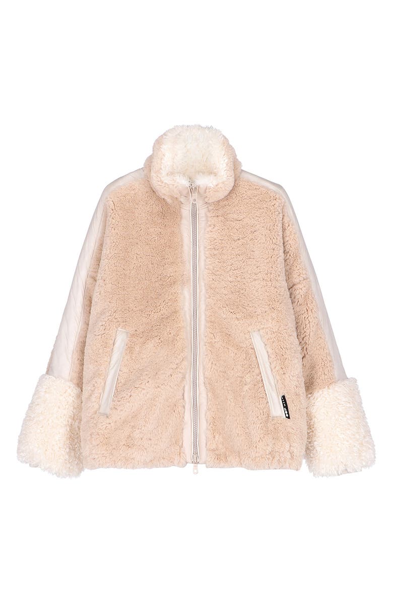 OOF WEAR Oversize Faux Fur Jacket, Alternate, color, Sabbia