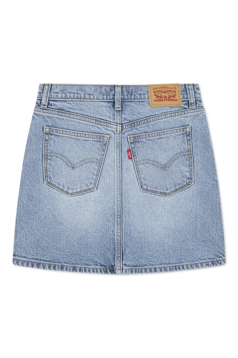 Kids' Icon Denim Skirt, Alternate, color, COASTAL DRIFT
